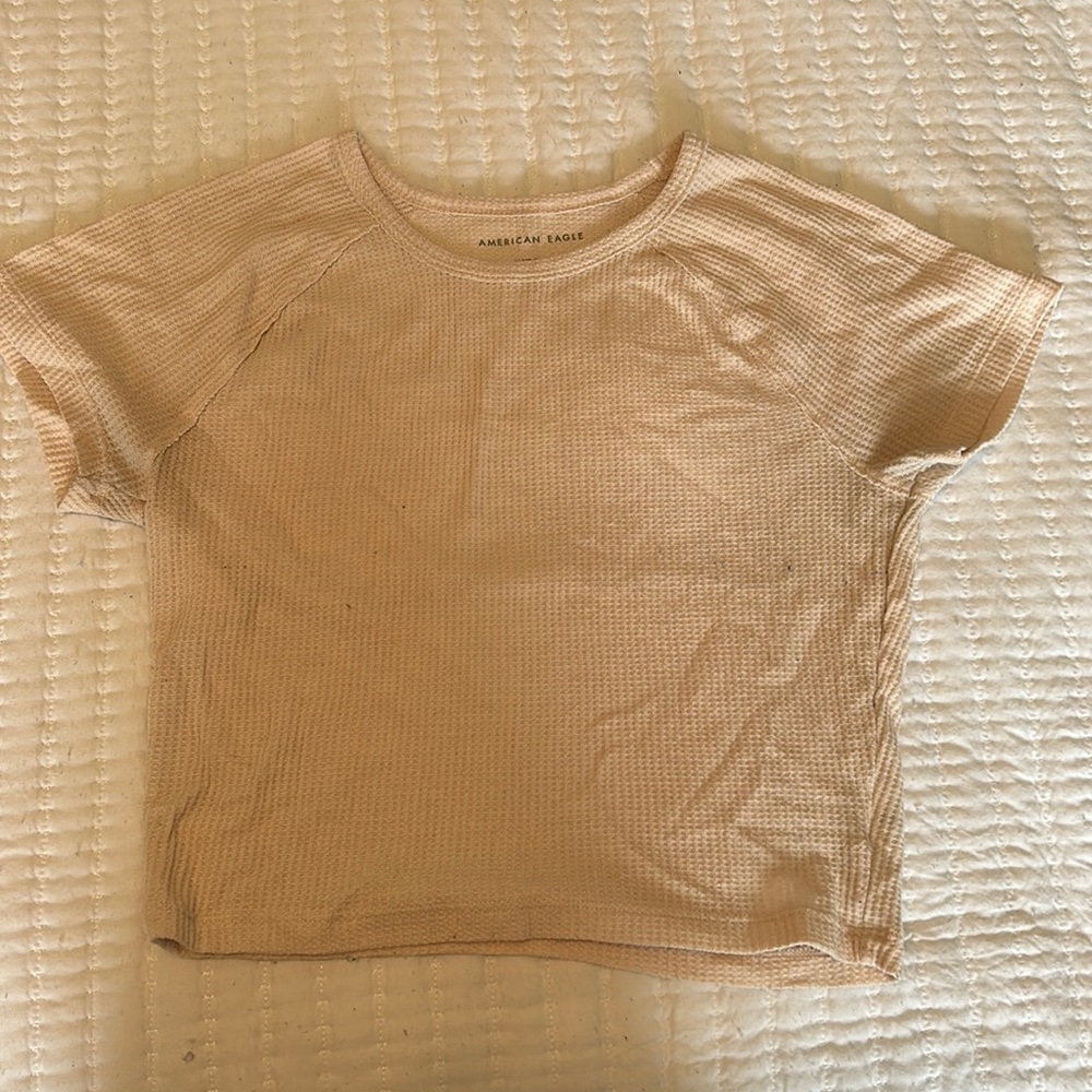 Cream waffle top